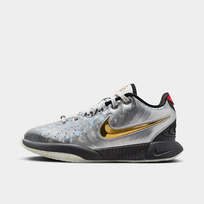 Nike LeBron 21 GS Metallic Silver / Gold - Black