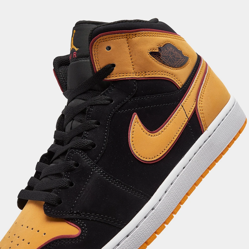 Jordan 1 Mid SE Black / Vivid Orange - Cardinal Red