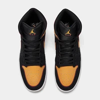 Jordan 1 Mid SE Black / Vivid Orange - Cardinal Red
