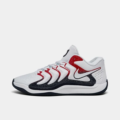 Nike KD17 White / Obsidian - University Red