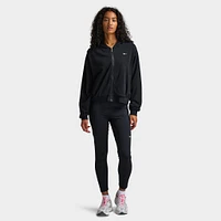 Nike Sportswear Chill Terry Women's Loose Full Zip French Hoodie Black / Sail