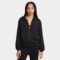 Nike Sportswear Chill Terry Women's Loose Full Zip French Hoodie Black / Sail