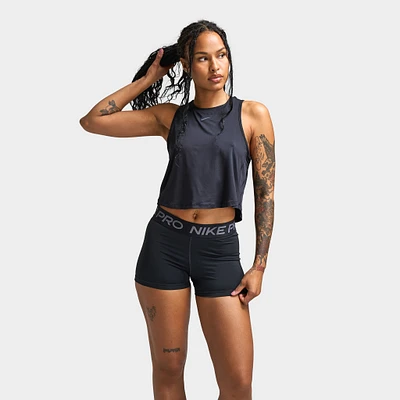 Nike One Classic Women's Dri-FIT Cropped Tank Top Black /