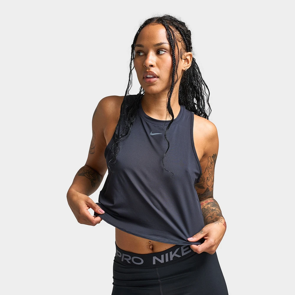 Nike One Classic Women's Dri-FIT Cropped Tank Top Black /