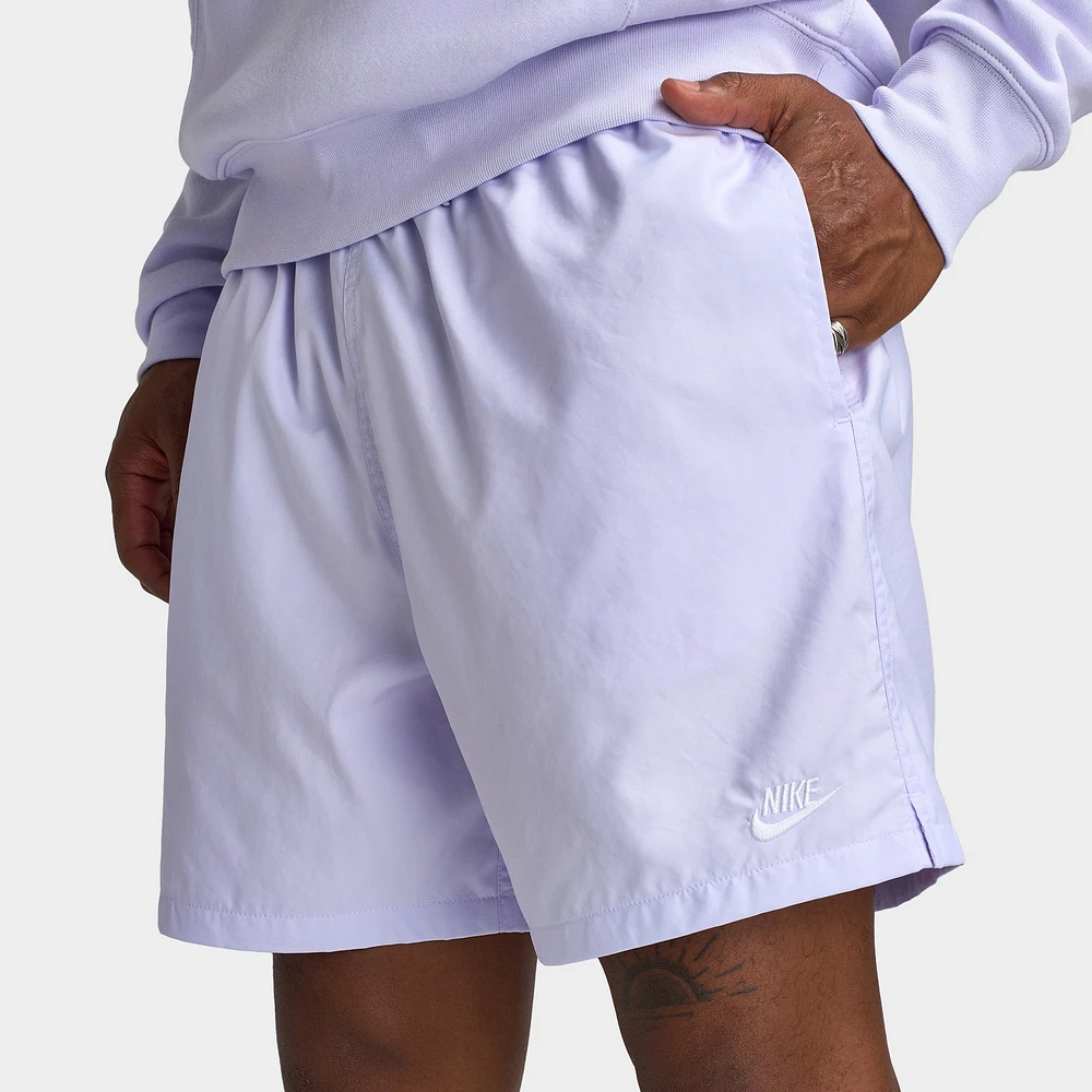 Nike Club Flow Shorts Amethyst Tint / White