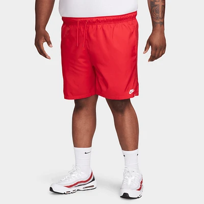 Nike Club Flow Shorts University Red  / White