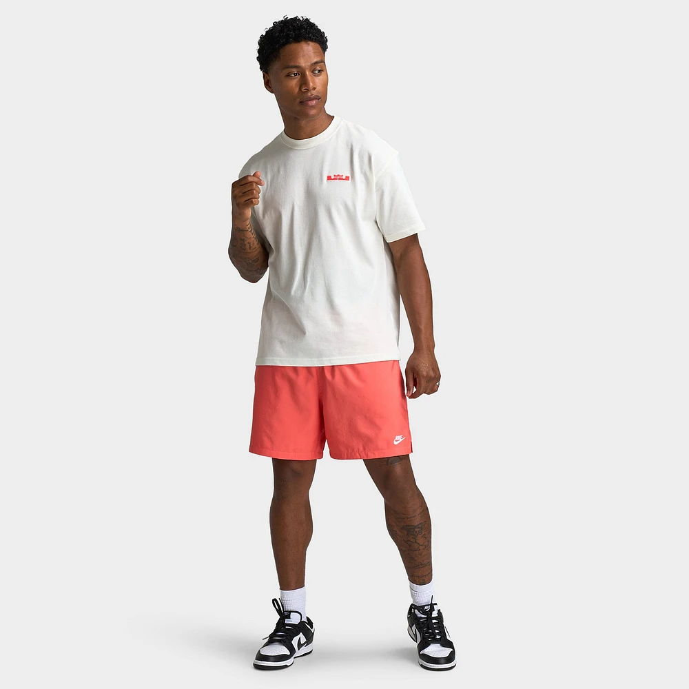 Nike Club Flow Shorts Magic Ember / White