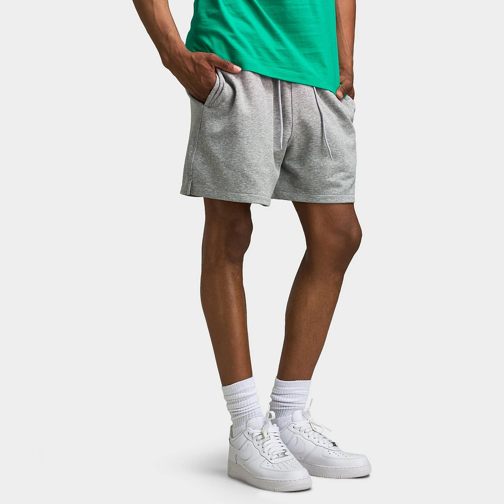 Nike Club French Terry Flow Shorts Dark Grey Heather / Lt Smoke - White