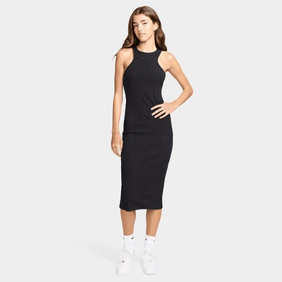 Nike Sportswear Women's Ribbed Midi Dress Black /