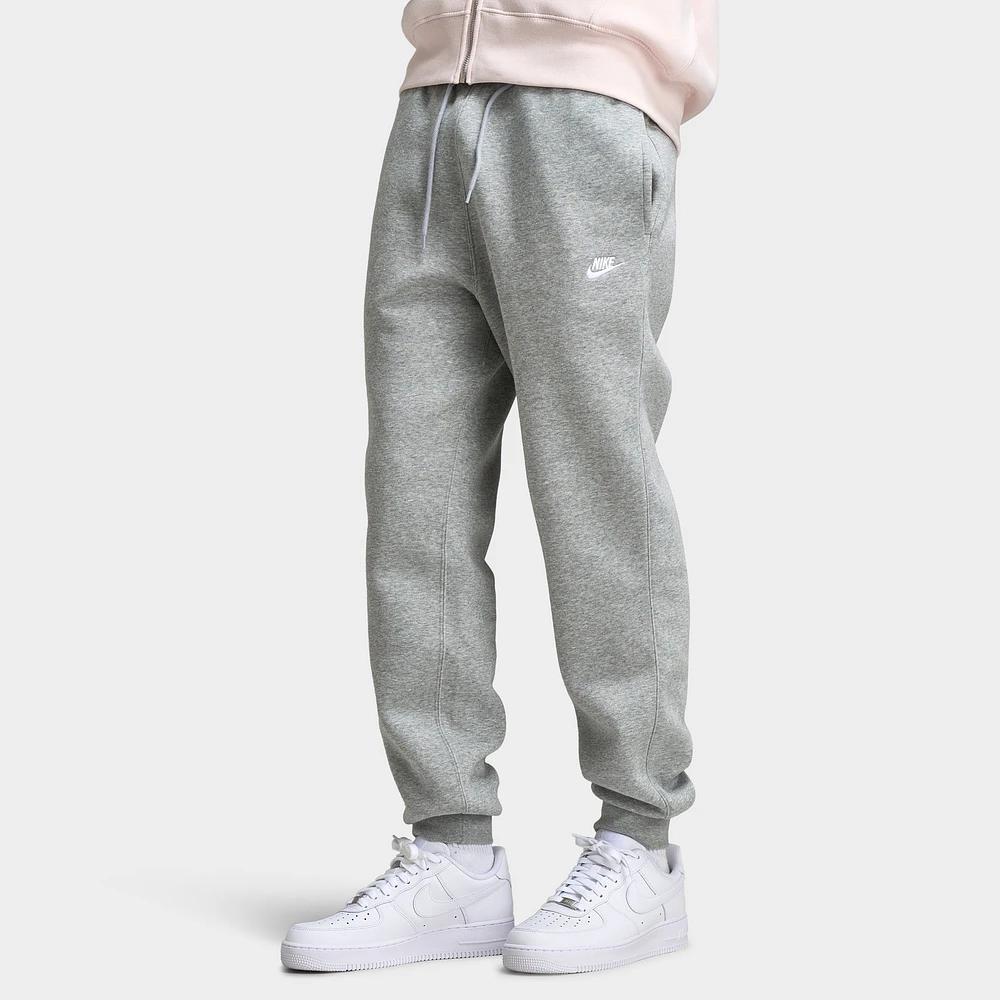 Nike Club Fleece Joggers Dark Grey Heather / Light Smoke - White