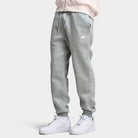 Nike Club Fleece Joggers Dark Grey Heather / Light Smoke - White