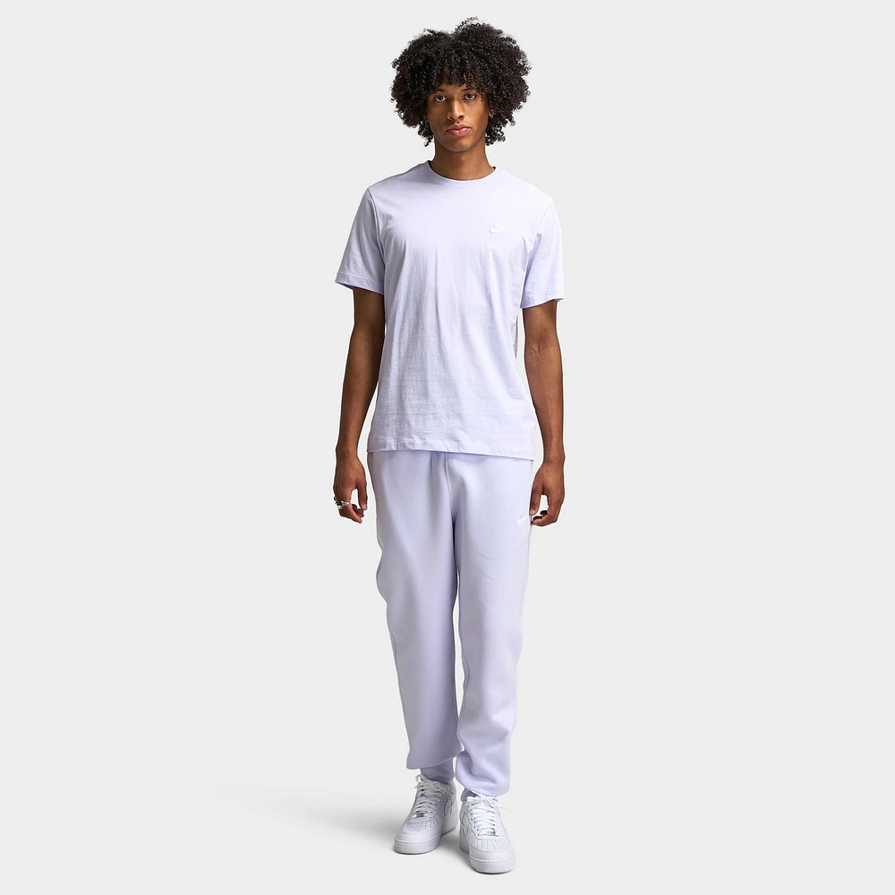 Nike Club Fleece Joggers Amethyst Tint - White