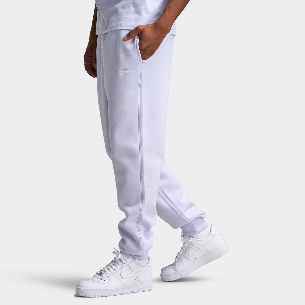 Nike Club Fleece Joggers Amethyst Tint - White