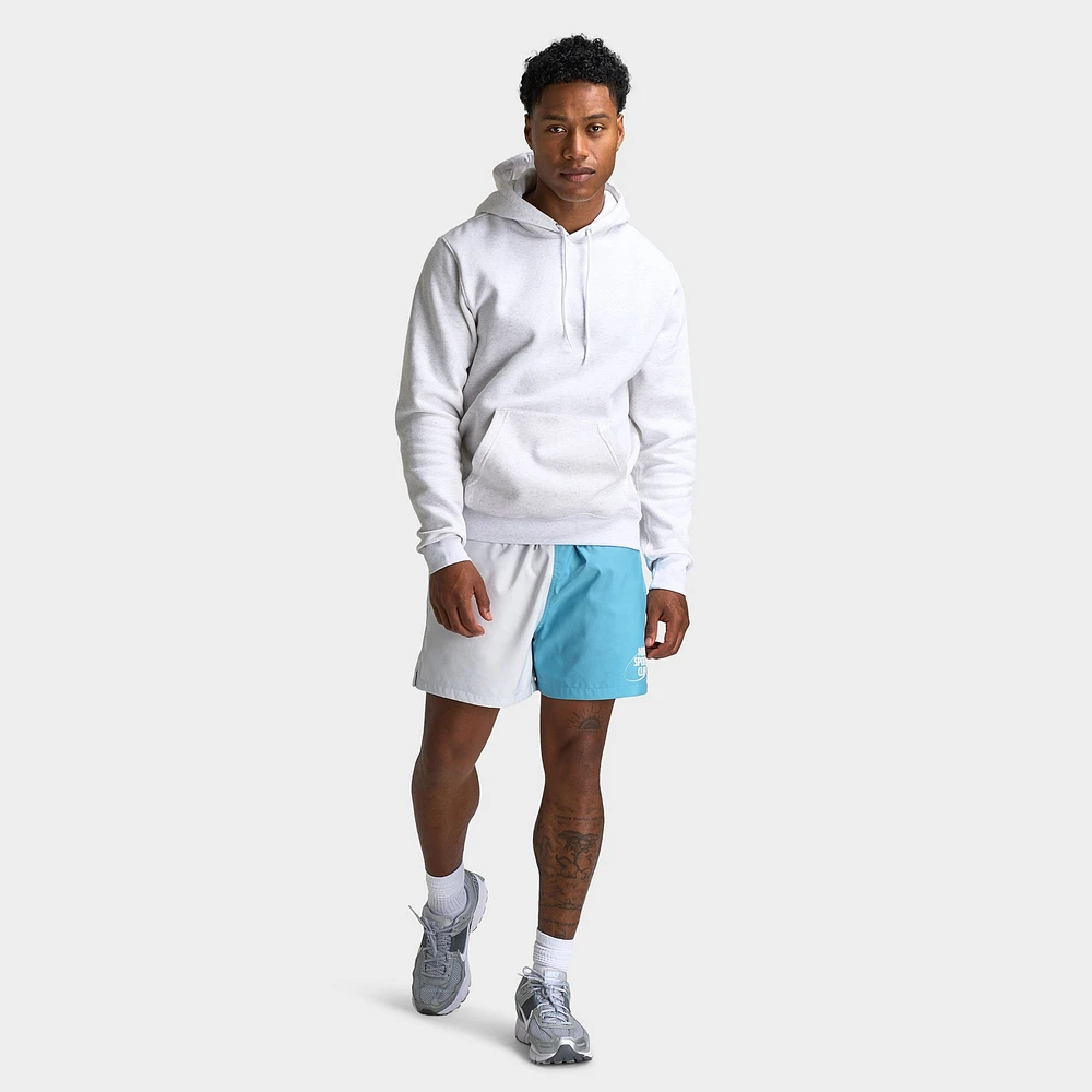 Nike Club Fleece Pullover Hoodie Birch Heather / White