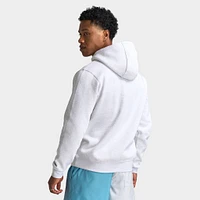 Nike Club Fleece Pullover Hoodie Birch Heather / White