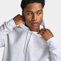 Nike Club Fleece Pullover Hoodie Birch Heather / White