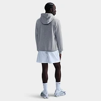 Nike Club Fleece Pullover Hoodie Dark Grey Heather / Light Smoke - White