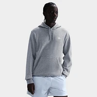 Nike Club Fleece Pullover Hoodie Dark Grey Heather / Light Smoke - White