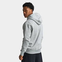 Nike Club Fleece Pullover Hoodie Dark Grey Heather / Light Smoke - White