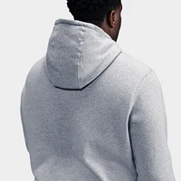 Nike Club Fleece Pullover Hoodie Dark Grey Heather / Light Smoke - White