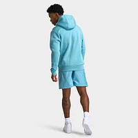 Nike Club Fleece Pullover Hoodie Denim Turq / White