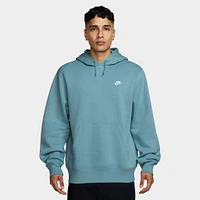 Nike Club Fleece Pullover Hoodie Denim Turq / White