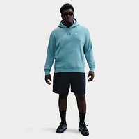 Nike Club Fleece Pullover Hoodie Denim Turq / White