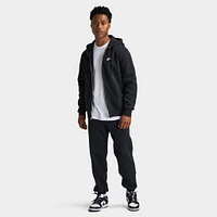 Nike Club Fleece Full Zip Hoodie Black / - White