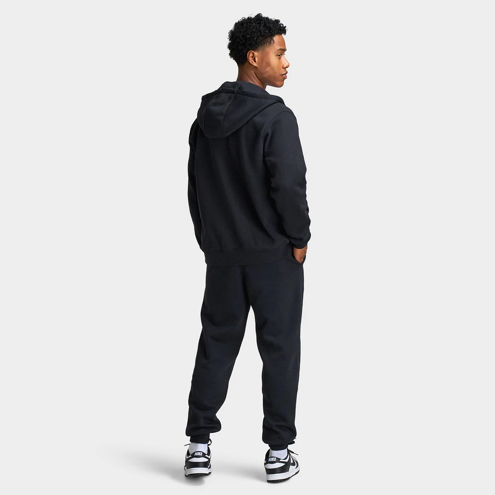 Nike Club Fleece Full Zip Hoodie Black / - White