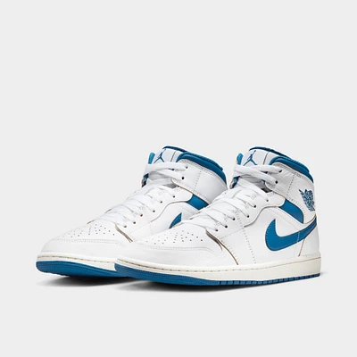 Jordan 1 Mid SE White / Industrial Blue - Sail