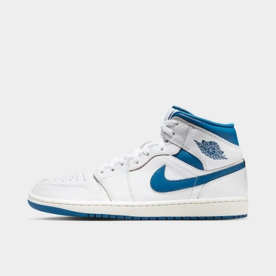 Jordan 1 Mid SE White / Industrial Blue - Sail
