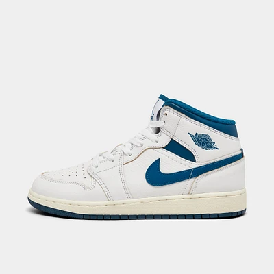 Jordan 1 Mid GS White / Industrial Blue - Sail