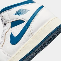 Jordan 1 Mid GS White / Industrial Blue - Sail