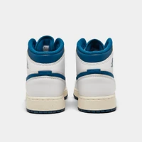 Jordan 1 Mid GS White / Industrial Blue - Sail
