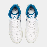 Jordan 1 Mid GS White / Industrial Blue - Sail