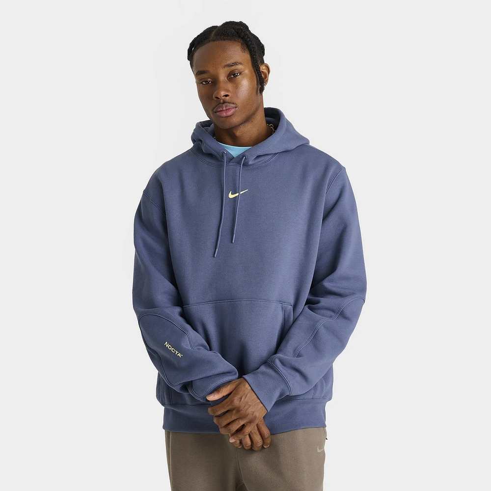 Nike NOCTA NRG Fleece Pullover Hoodie Diffused Blue - Citron Tint