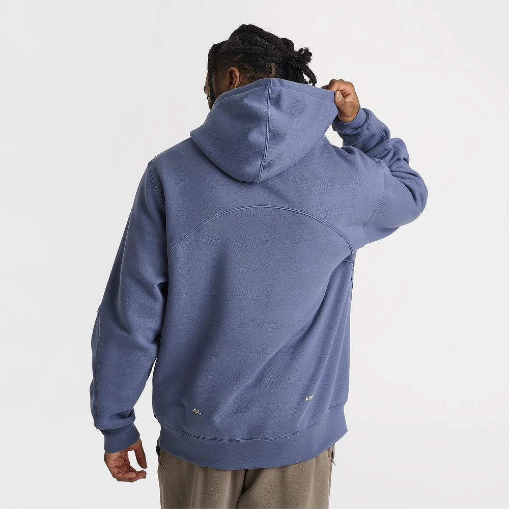 Nike NOCTA NRG Fleece Pullover Hoodie Diffused Blue - Citron Tint