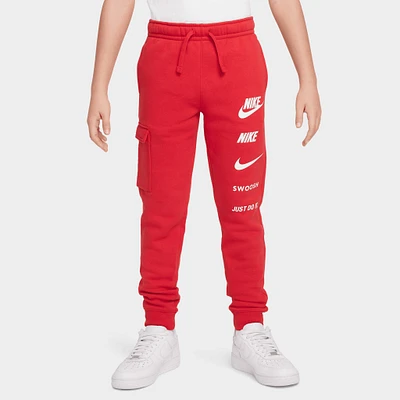 Nike Sportswear Junior Boys' Fleece Cargo Pants / University Red