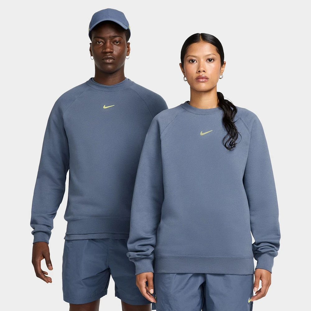 Nike NOCTA NRG CS Fleece Crewneck Diffused Blue / Citron Tint
