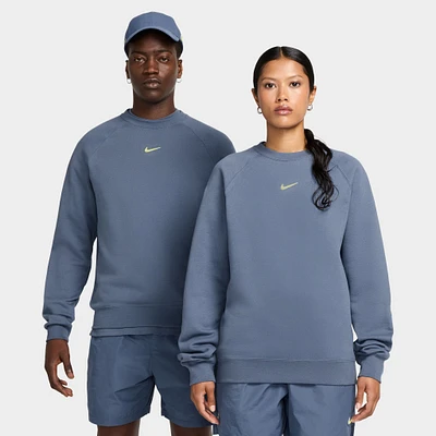 Nike NOCTA NRG CS Fleece Crewneck Diffused Blue / Citron Tint