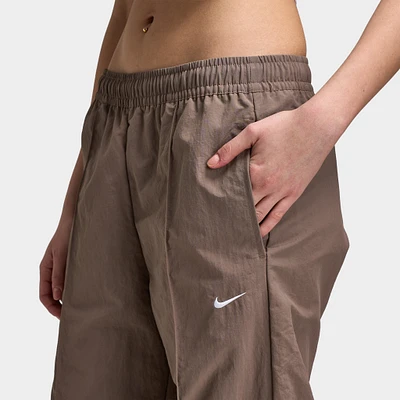 Nike Sportswear Women's Mid-Rise Open-Hem Pants Mink Brown / White