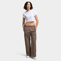 Nike Sportswear Women's Mid-Rise Open-Hem Pants Mink Brown / White