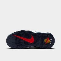 Nike Air More Uptempo GS White / Midnight Navy - Metallic Go