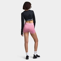 Nike Women's Pro 365 Dri-FIT Cropped Long Sleeve Top Black / White