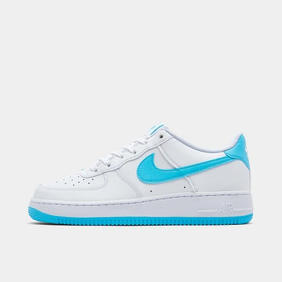 Nike Air Force 1 GS White / Aquarius Blue