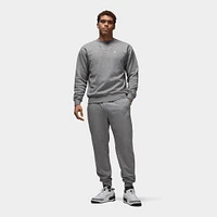 Jordan Brooklyn Fleece Crewneck Carbon Heather / White
