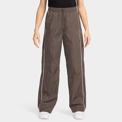 Nike Sportswear Women's High-Waisted Woven Open-Hem Pants Ironstone / White