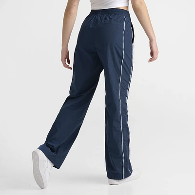 Nike Women's High-Waisted Woven Open-Hem Pants Armory Navy / White