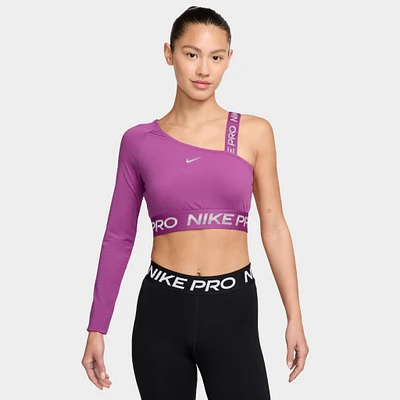 Women's Nike Pro Dri-Fit Shine Crop Top / Pink