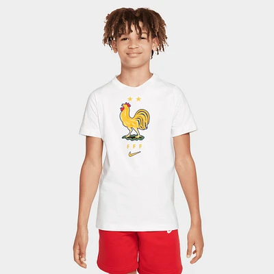 Nike Juniors' France Crest T-shirt / White